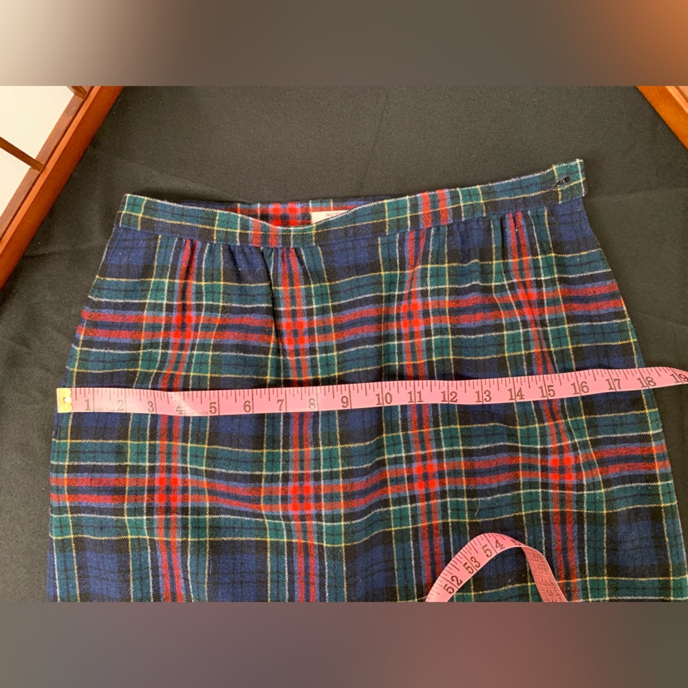 Allison Tartan 100% Virgin Wool Women’s Plaid Long/Midi Skirt. Like New size 8 - Picture 8 of 10